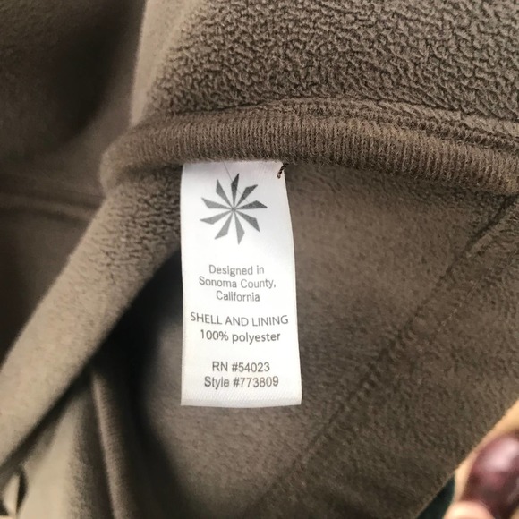 SzM ATHLETA Tan Switchback Fleece Jacket - Picture 9 of 14